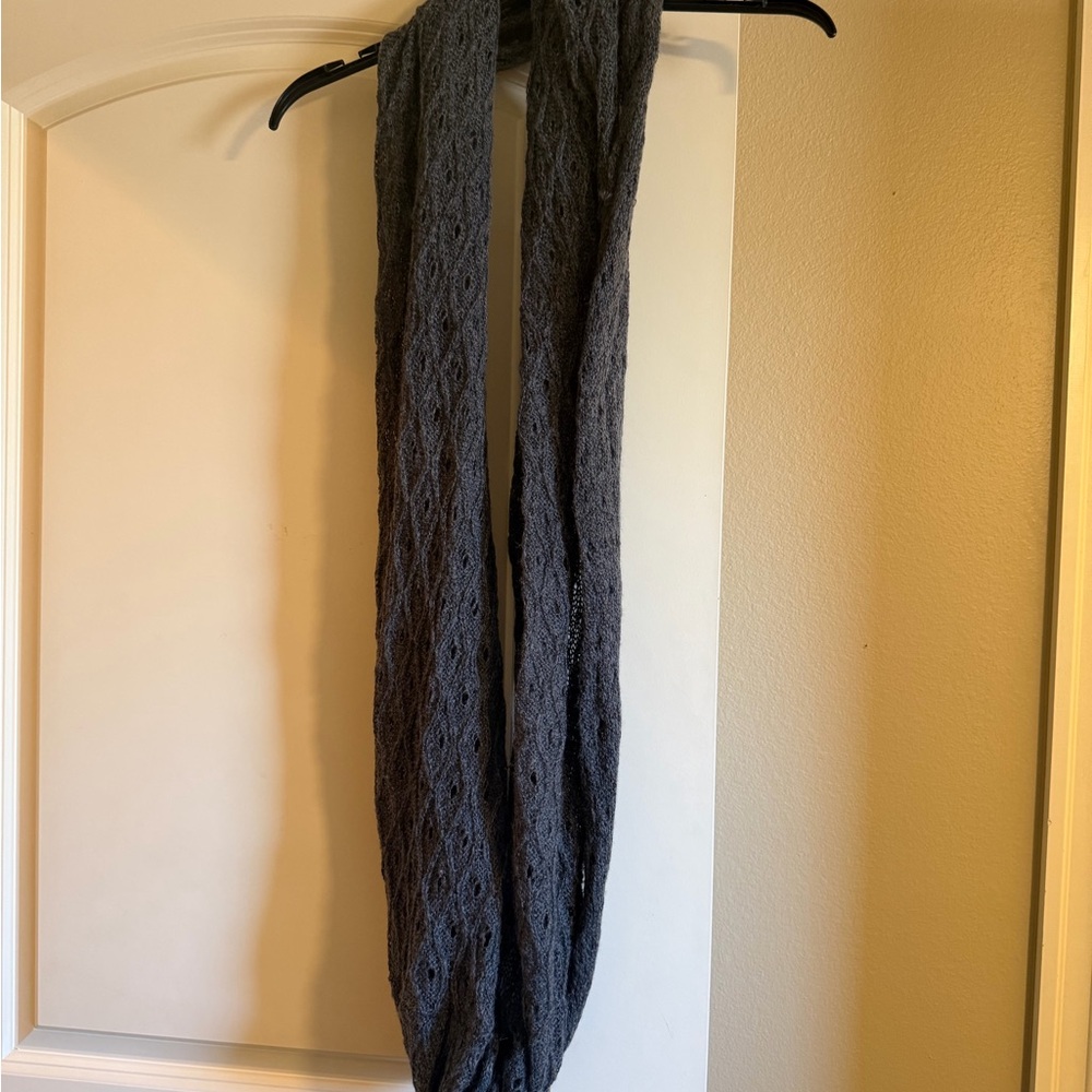 Gray Knit Scarf